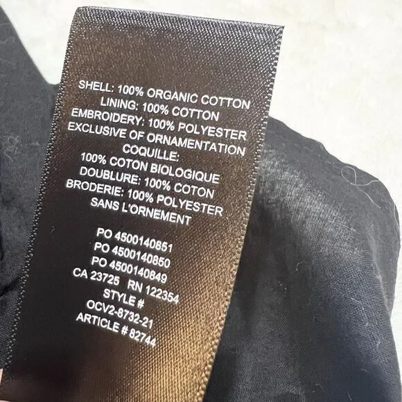 Aritzia Sunday Best Angela Dress Black Mini Strappy Sz L - Picture 15 of 15